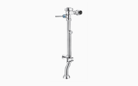 Sloan Royal BPW 1150-1.6 Exposed Manual Flushometer, 1.6 gpf, Top Spud, Polished Chrome, Saniguard Handle, Angle Stop Bumper