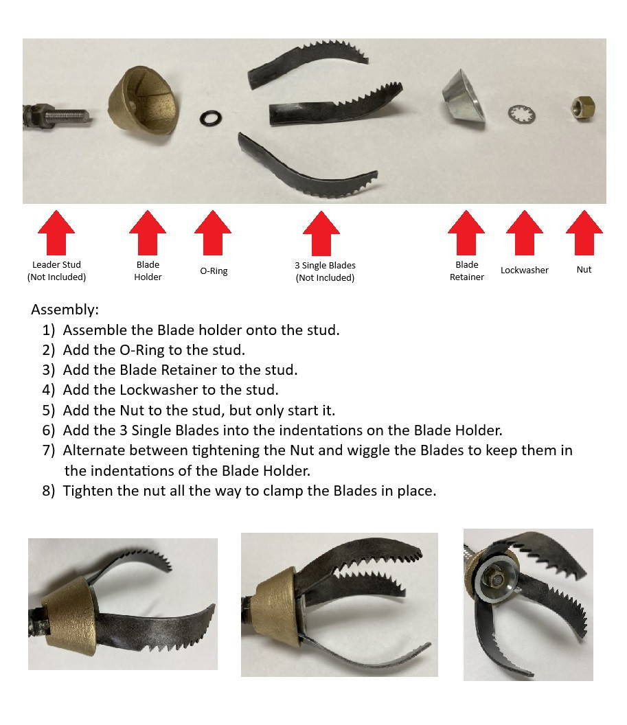 Spartan Tool 3-Blade Holder for Single Blades 02797500