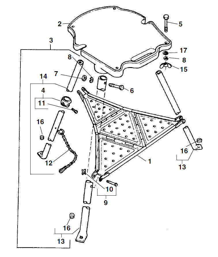 RIDGID 42870 B-1058 Base, for 300 Power Drive