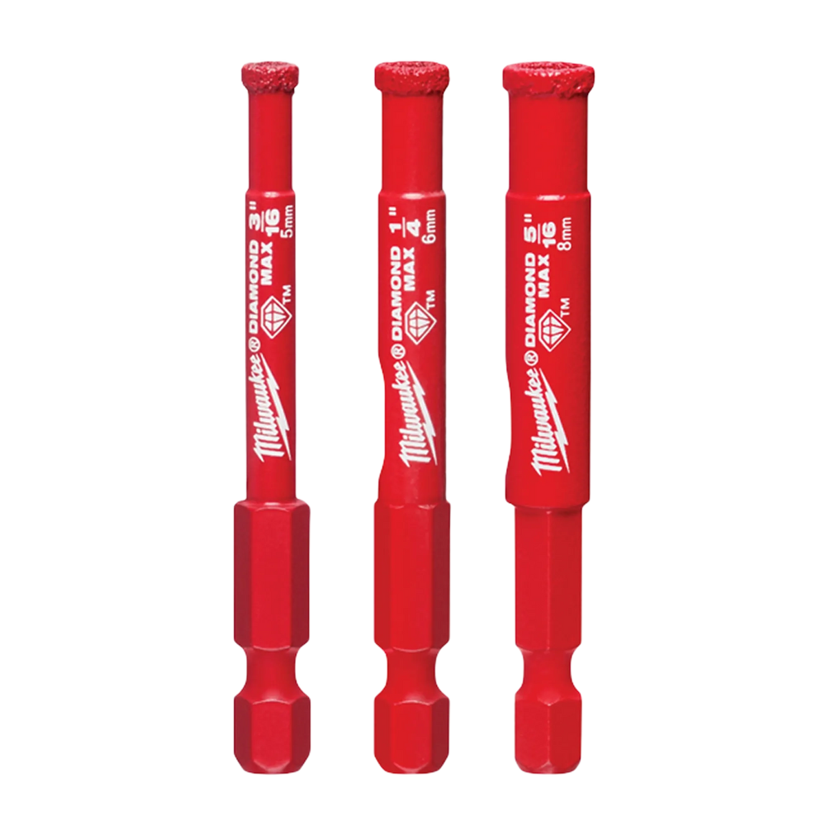 Milwaukee 49-56-0500 3PC DIAMOND MAX Hole Saw Bit Set