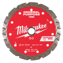 Milwaukee 49-93-9106 6" DIAMOND MAX Turbo, General Purpose Diamond Blade (Pack of 5)