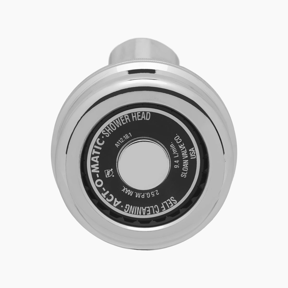 Sloan AC-51-2.0GPM-CP Act-O-Matic 2.0 GPM Showerhead, Polished Chrome, 2.0 Option GPM Showerhead CS