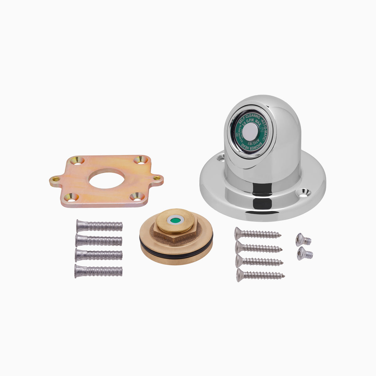 Sloan AC-450-2.0GPM-CP Act-O-Matic 2.0 GPM Showerhead, Polished Chrome
