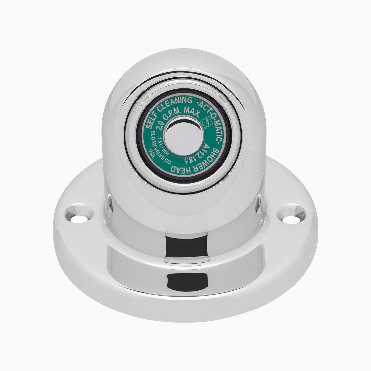 Sloan AC-450-2.0GPM-CP Act-O-Matic 2.0 GPM Showerhead, Polished Chrome