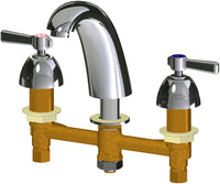 Chicago Faucets 405-E64VP369AB Deck-mounted manual faucet with 8" centers, Brass, NPSM