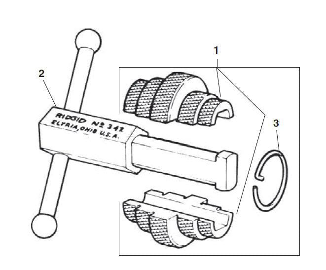 RIDGID 32795 Jaw (1 Set) (Set of 342), for Internal Wrench and Wrenches