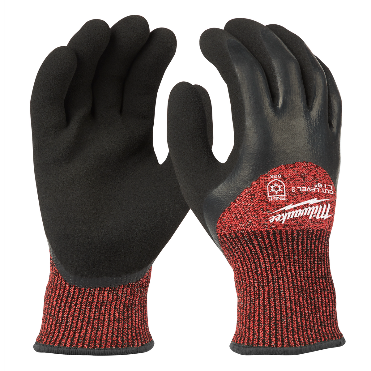 Milwaukee 48-22-8922 Cut Level 3 Winter Dipped Gloves - L (Pack of 6)