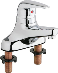 Chicago Faucets 420-ABCP Lead-Free Deck-mounted manual faucet with 4" centers, Brass, NPSM