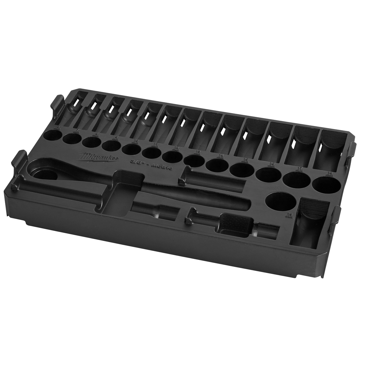 Milwaukee 48-22-9482 32pc 3/8" Metric Ratchet and Socket Set with PACKOUT Low-Profile Compact Organizer