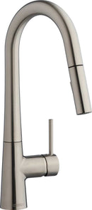 Chicago Faucets 434-ABBN Lead-Free Deck-mounted kitchen faucet with pull-down spout, single-hole mount