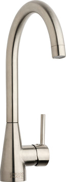 Chicago Faucets 436-ABBN Deck-mounted kitchen faucet, single-hole mount, high arc faucet, Brass
