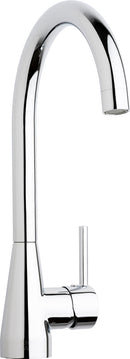 Chicago Faucets 436-ABCP Deck-mounted kitchen faucet, single-hole mount, high arc faucet, Brass