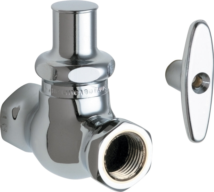 Chicago Faucets 45-LKABCP Lead-Free Straight stop, Brass