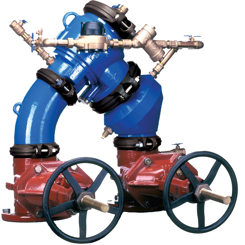 Zurn 6-450DA Lead-Free Backflow Preventer - N-Pattern Double Check Detector Assembly