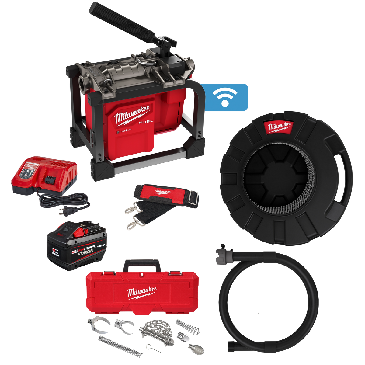 Milwaukee 2818A-21 M18 FUEL Sectional Machine with 7/8” Cable