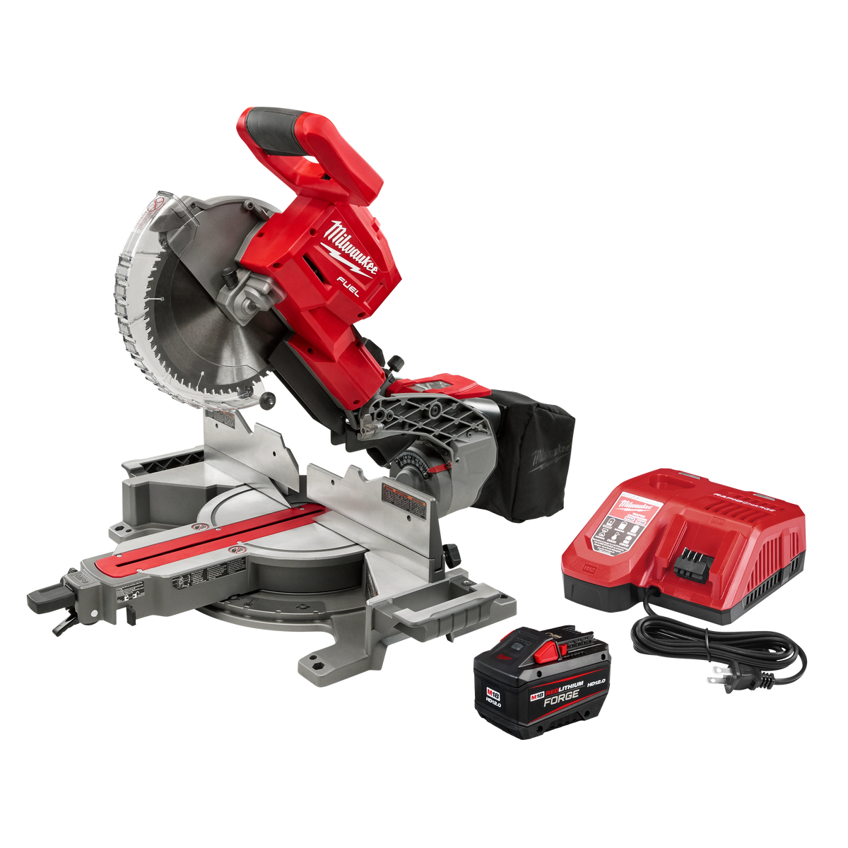 Milwaukee 2734-21 M18 FUEL 10” Dual Bevel Sliding Compound Miter Saw Kit