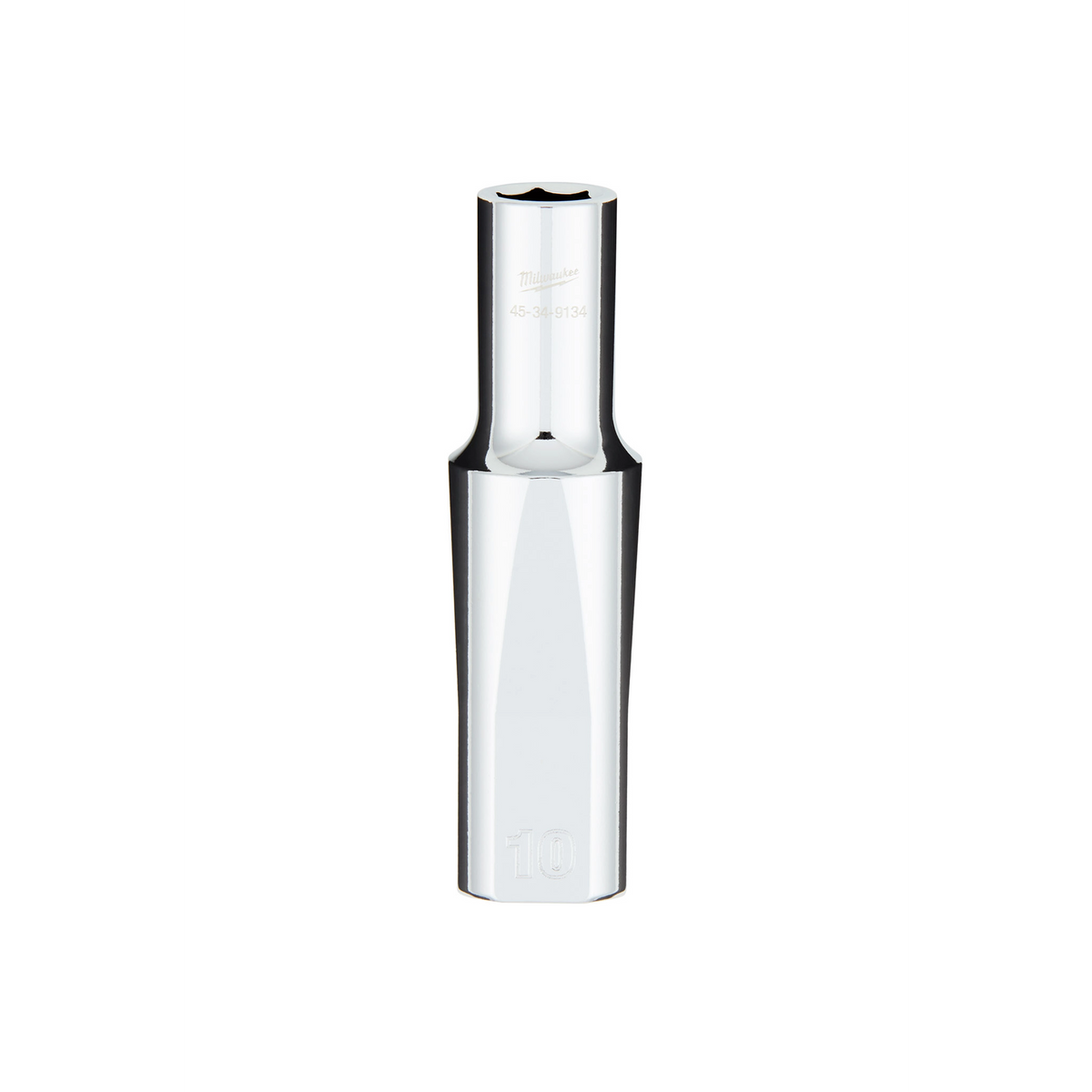 Milwaukee 45-34-9134 1/2" Drive 10MM Metric 6-Point Deep Socket with FOUR FLAT Sides