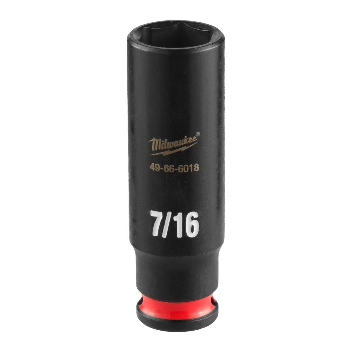 Milwaukee 49-66-6018 SHOCKWAVE Impact Duty 1/4" Drive 7/16" Deep 6 Point Socket