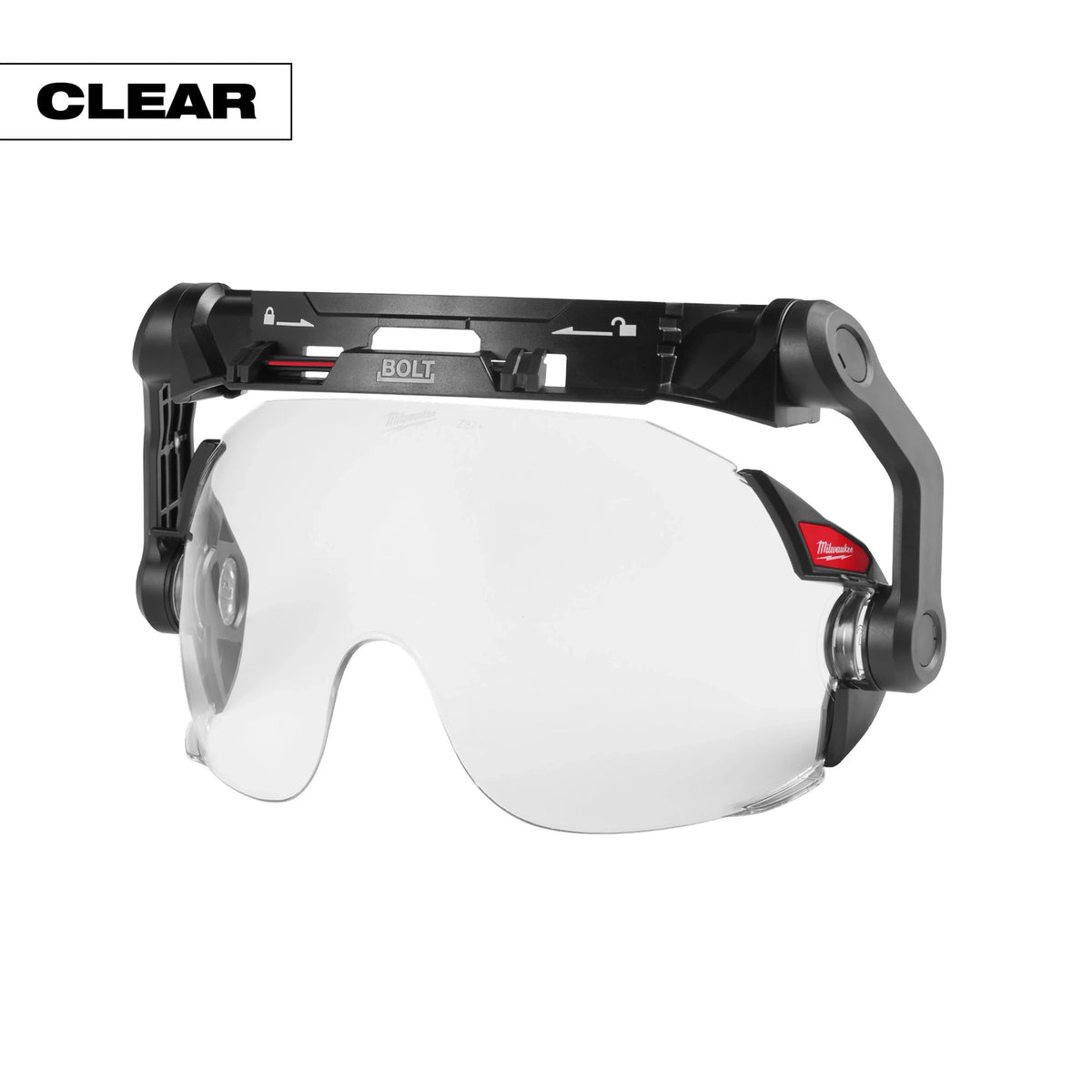 Milwaukee 48-73-1411 BOLT Eye Visor - Clear Dual Coat Lens (Compatible with Milwaukee Safety Helmets)