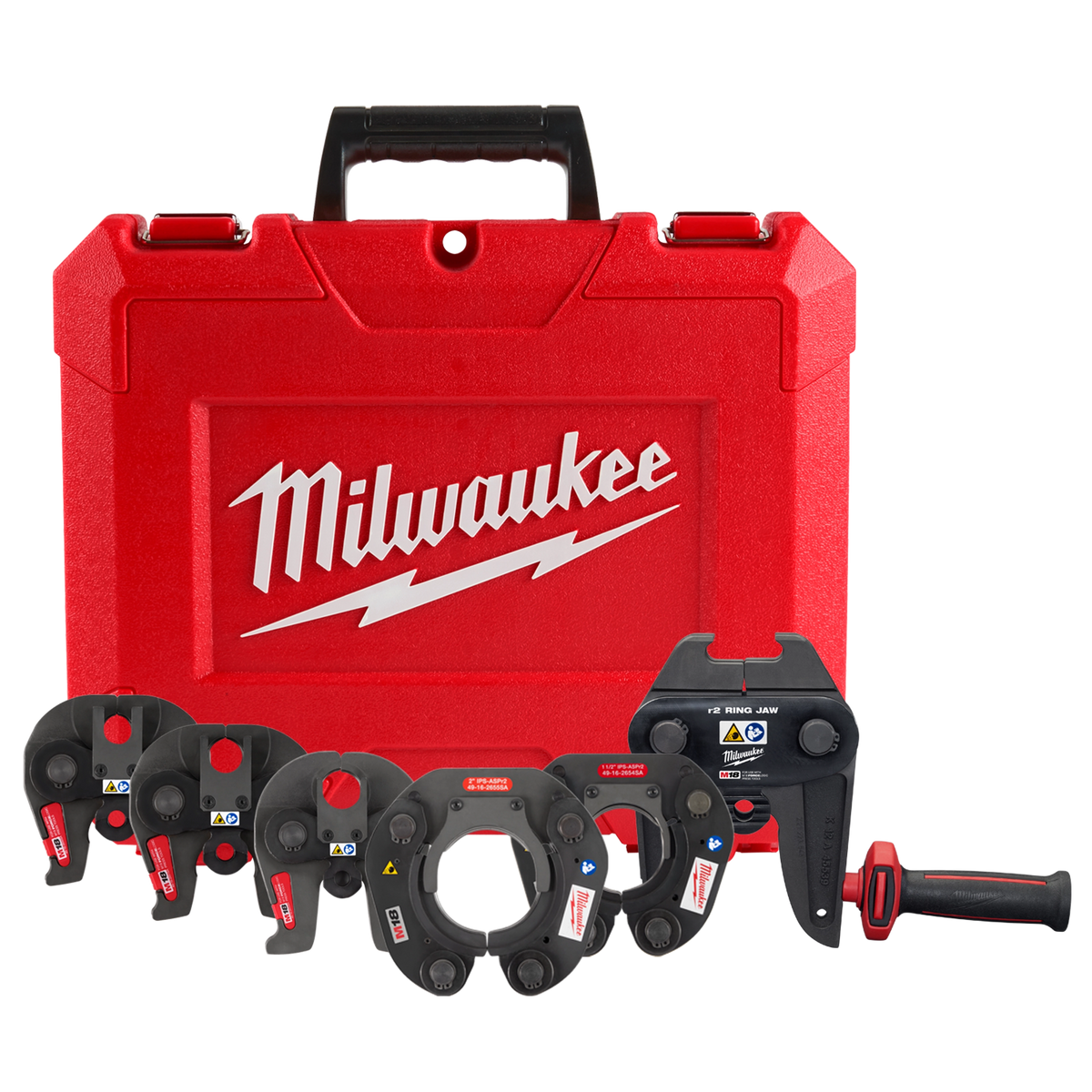 Milwaukee 49-16-2691SA ½” – 2” IPS-ASP Press Jaw & Ring Kit for M18 FORCE LOGIC Long Throw Press Tool
