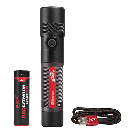 Milwaukee 2161-21 REDLITHIUM USB 1100L Twist Focus Flashlight