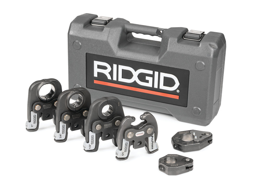 RIDGID 66993 MegaPress Compact Jaw and Ring Kit with C1 Actuator, 1/2" - 1"