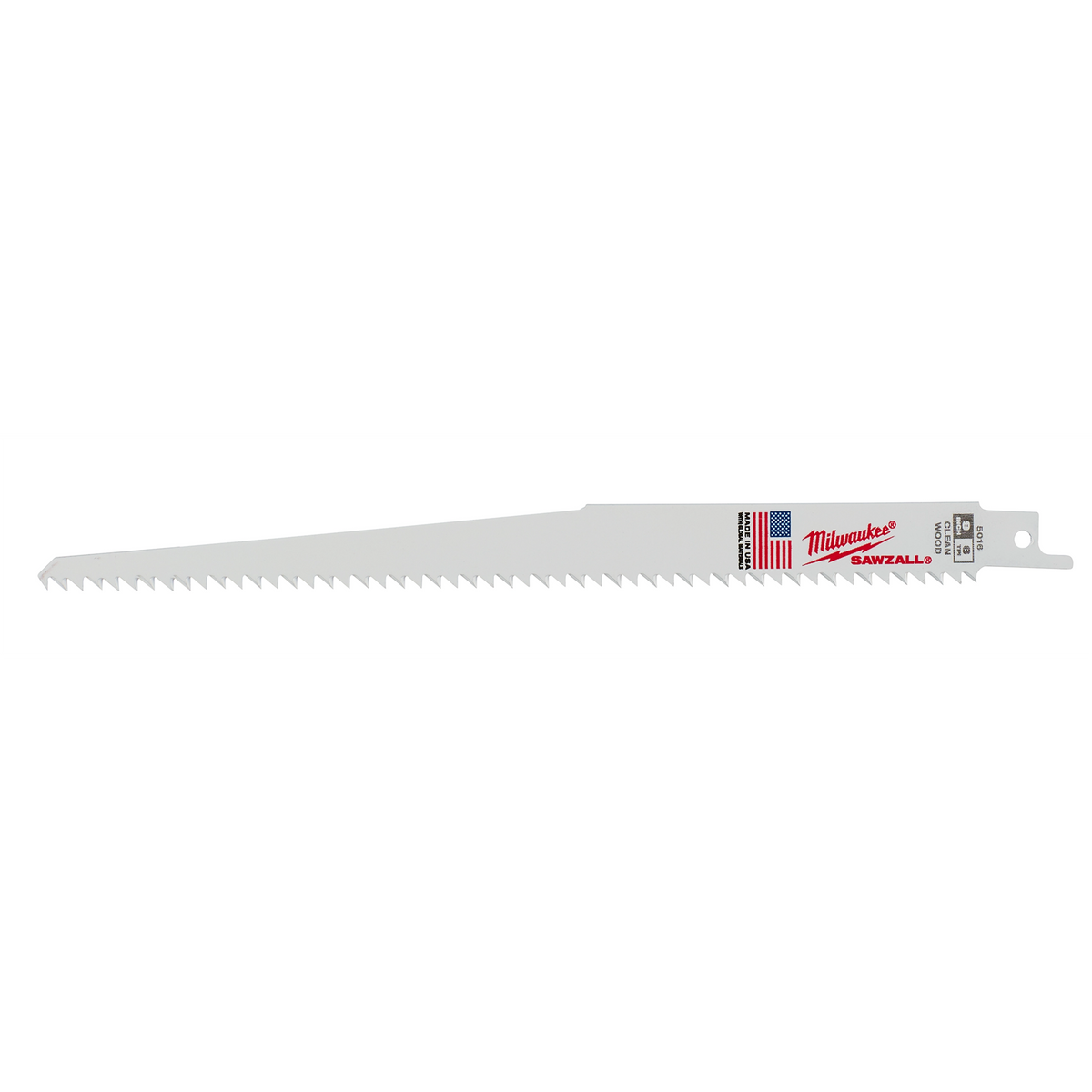 Milwaukee 48-01-7016 9" 6 TPI Fleam Ground SAWZALL Blade Bulk 100