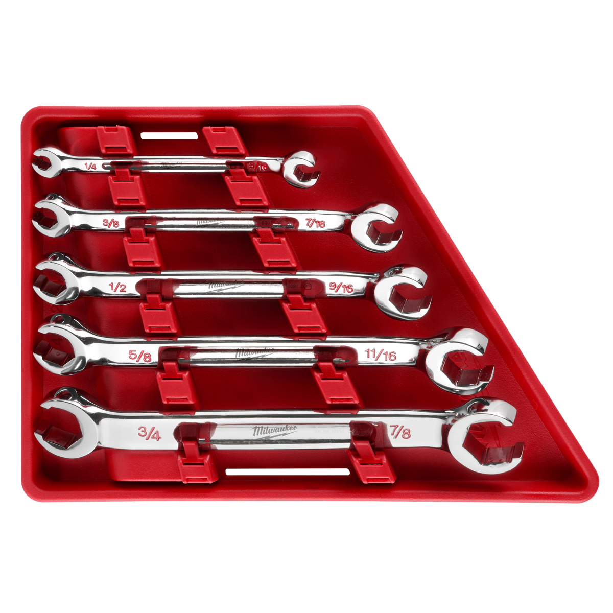 Milwaukee 48-22-9470 5pc Double End Flare Nut Wrench Set - SAE