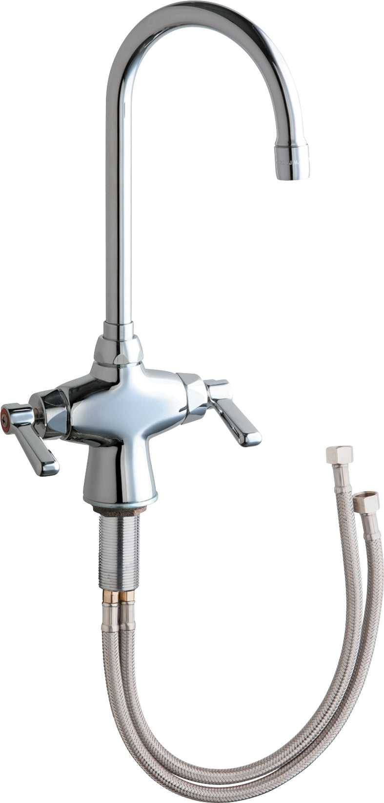 Chicago Faucets 50-ABCP Lead-Free Deck-mounted manual faucet, single-hole mounting