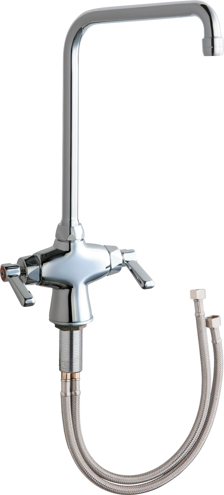 Chicago Faucets 50-HA8ABCP Lead-Free Deck-mounted manual faucet, single-hole mounting