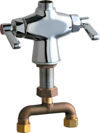 Chicago Faucets 50-TLESAB Lead-Free Deck-mounted manual faucet, single-hole mounting
