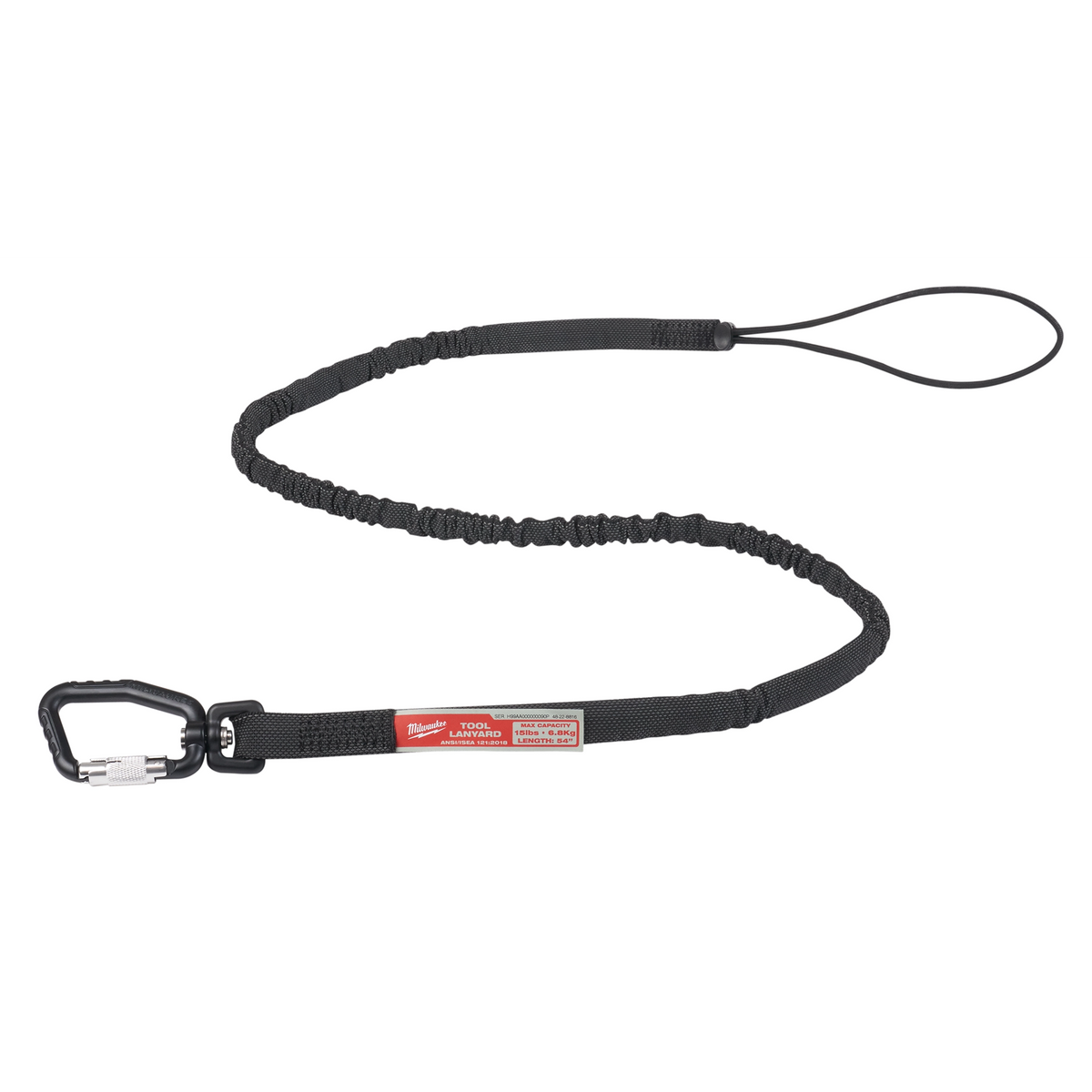 Milwaukee 48-22-8816 15lbs 54" Extended Reach Locking Tool Lanyard (Pack of 6)