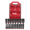 Milwaukee 49-66-6801 19PC SHOCKWAVE Impact Duty Socket 3/8” Drive MM Set with PACKOUT
