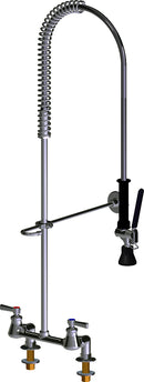 Chicago Faucets 510-SSXKCAB Lead-Free Pre-rinse fitting with 8" fixed centers, Brass, NPT