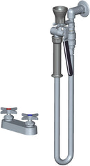 Chicago Faucets 524-VBABCP Lead-Free Pre-rinse fitting with remote valve, Brass, NPSM