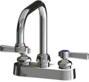 Chicago Faucets 526-E2CP Deck-mounted manual faucet with 4" centers, NPSM