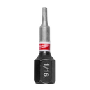 Milwaukee 48-32-4700 SHOCKWAVE Impact Duty 1" Hex 1/16" Insert Bits Bulk 25