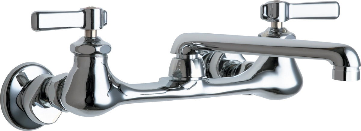 Chicago Faucets 540-LDE2805-5ABCP Lead-Free Wall-mounted manual faucet with adjustable centers