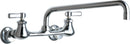 Chicago Faucets 540-LDL12E35XKABCP Lead-Free Wall-mounted manual faucet with adjustable centers