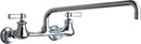 Chicago Faucets 540-LDL15ABCP Lead-Free Wall-mounted manual faucet with adjustable centers