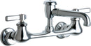 Chicago Faucets 540-LDL5VBCP Wall-mounted manual faucet with adjustable centers, NPT