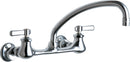 Chicago Faucets 540-LDL9E35ABCP Lead-Free Wall-mounted manual faucet with adjustable centers
