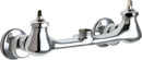 Chicago Faucets 540-LDLESHAB Lead-Free Wall-mounted manual faucet with adjustable centers