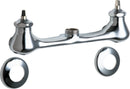 Chicago Faucets 540-LDLESHAXKAB Lead-Free Wall-mounted manual faucet with 8" centers, Brass