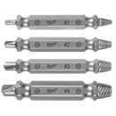 Milwaukee 49-57-9001 4PC M2 Steel Screw Extractor Set