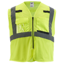 Milwaukee 48-73-5112 Class 2 High Visibility Yellow Mesh Safety Vest - L/XL (Pack of 12)