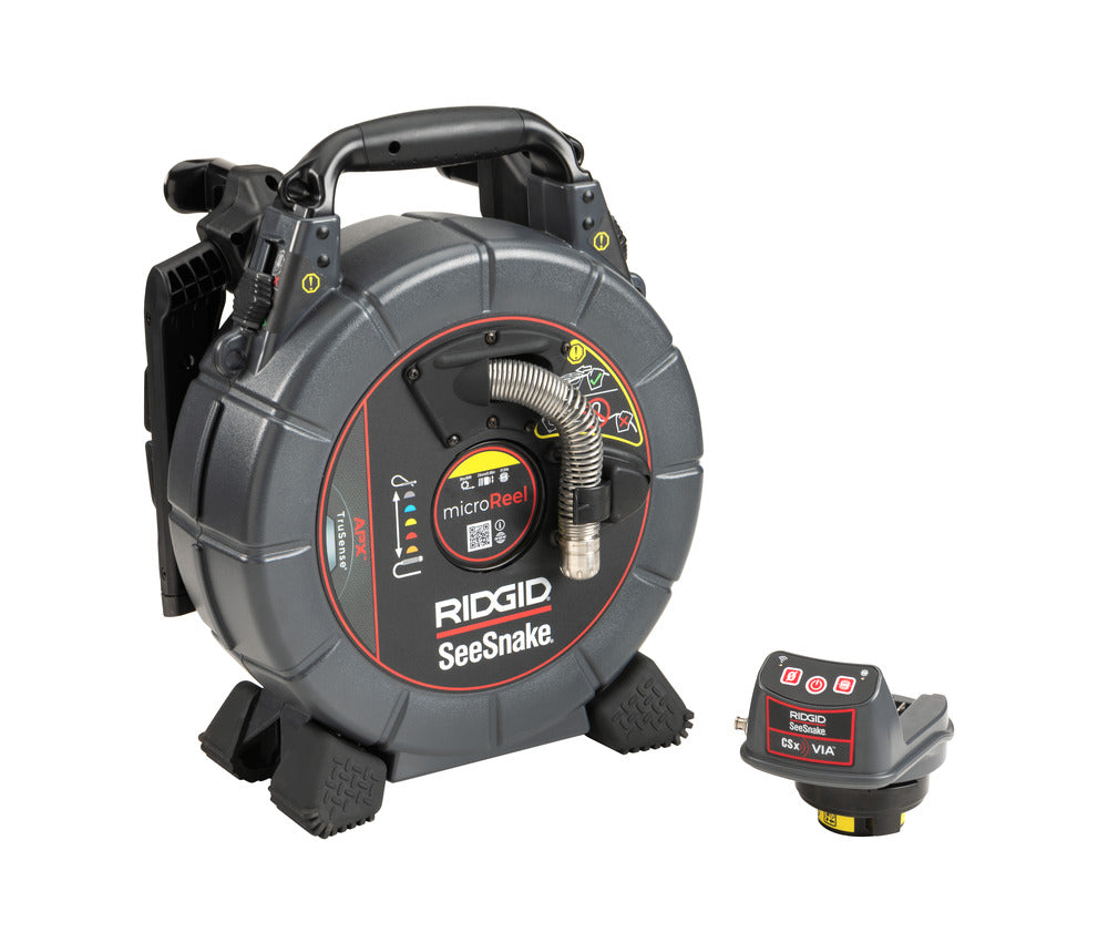 RIDGID 78118 SeeSnake microREEL APX Reel with CSx Via System, TruSense
