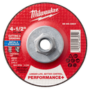 Milwaukee 49-94-0907 4-1/2" x 1/8" x 5/8-11" Performance+ Dual Metal Cut & Grind Wheel - Type 27 (Pack of 10)