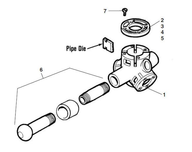 RIDGID 39235 Body, for Three-Way Pipe Threaders
