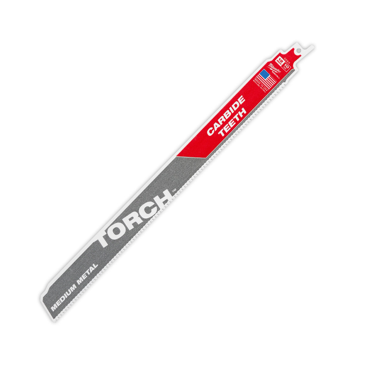 Milwaukee 48-00-5253 12" 10 TPI TORCH with Carbide Teeth SAWZALL Blade for Conduit and Strut (Pack of 5)
